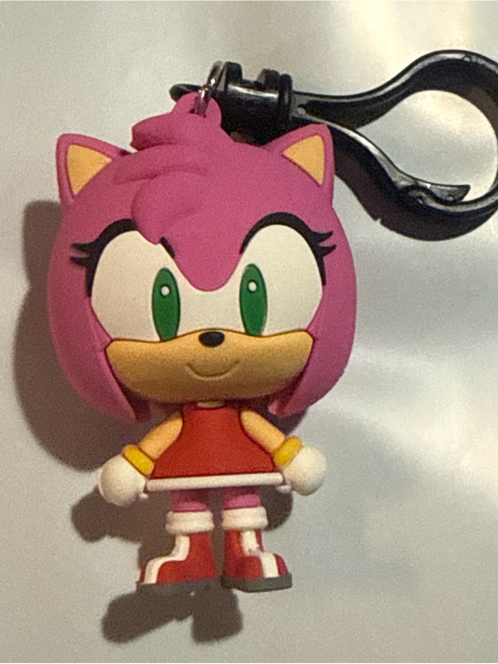 Amy - Sonic the Hedgehog Series 5 Flocked Figural Bag Clip 2.5-3 Inch